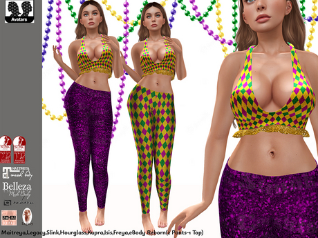Second Life Marketplace - [NF] - Female Mardi Gras Outfit - [Pierrina]2
